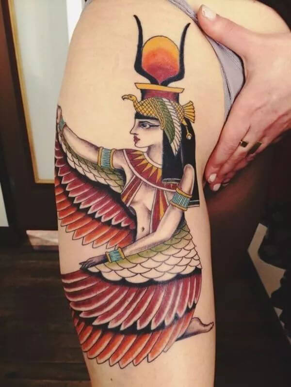 PNG SVG File Egyptian Goddess Tattoo Mandal Stencil for Cricut Vinyl Cutter  - Etsy
